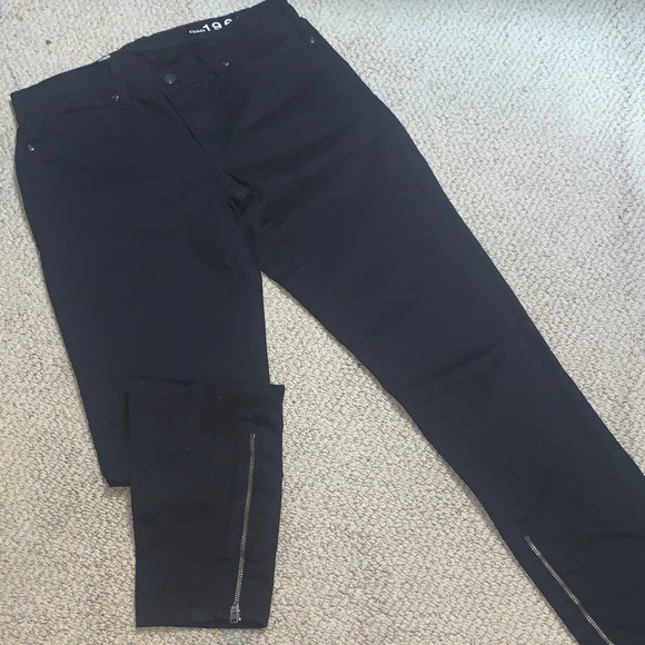 GAP Black Skinny jeans with Zipper size 25/0r - Picture 1 of 4